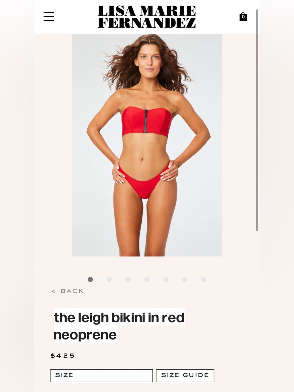 LISA MARIE FERNANDEZ Red Bikini Set